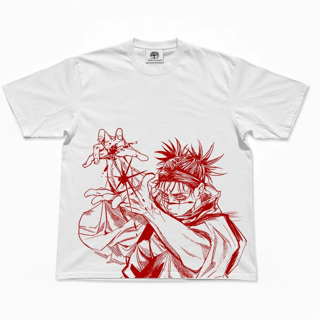 Cursed Choso Line Art Oversized T-Shirt