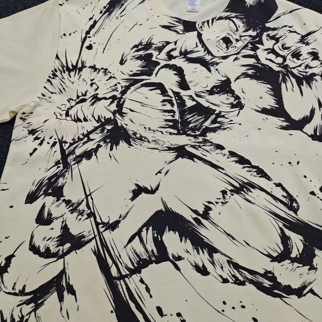 Real photo of the Dragon Saiyan Oversized T-Shirt