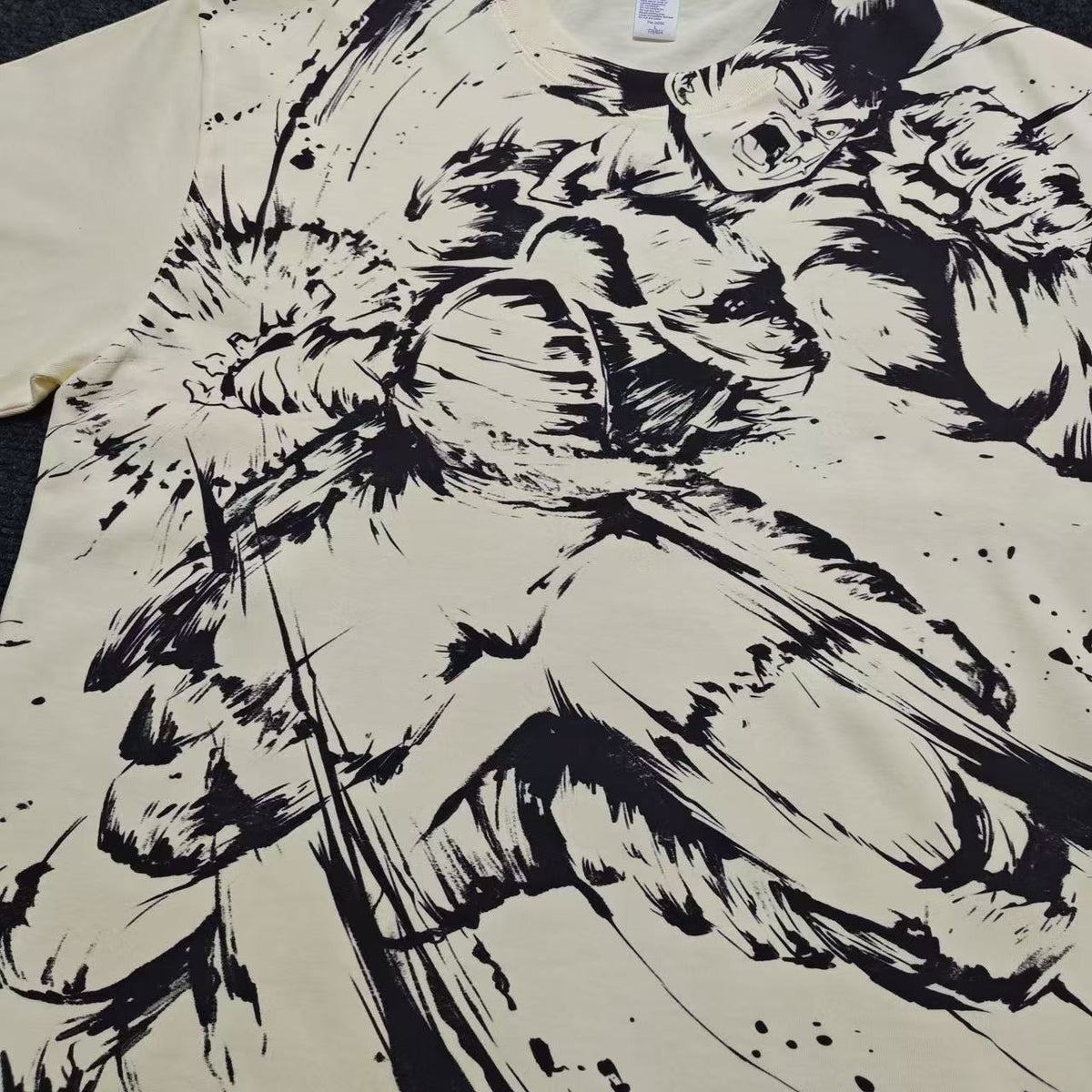 Real photo of the Dragon Saiyan Oversized T-Shirt