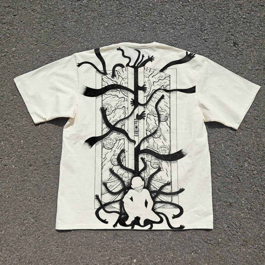 Edward & Gate of Truth Double Sided Oversized T-Shirt, back