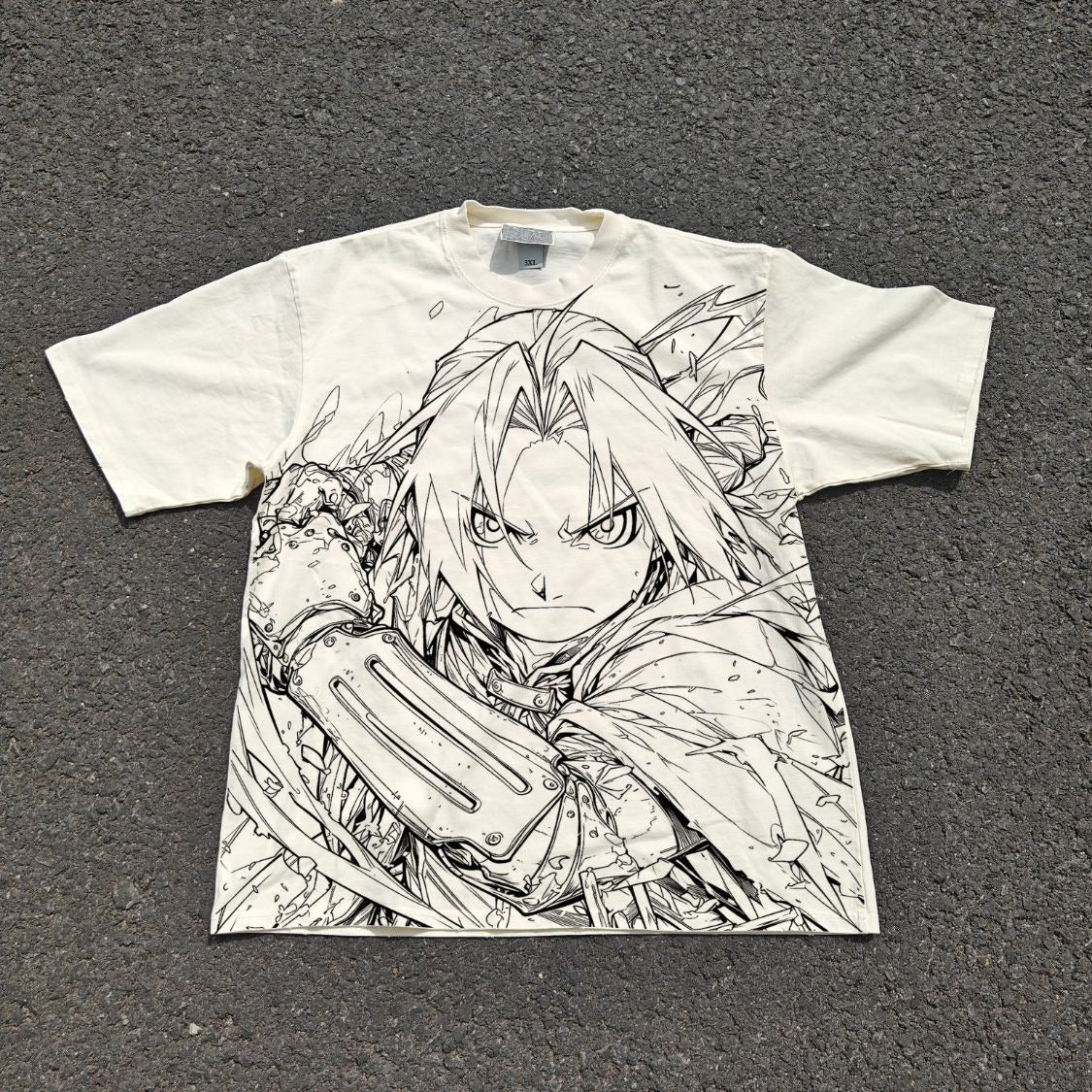 Edward & Gate of Truth Double Sided Oversized T-Shirt, front