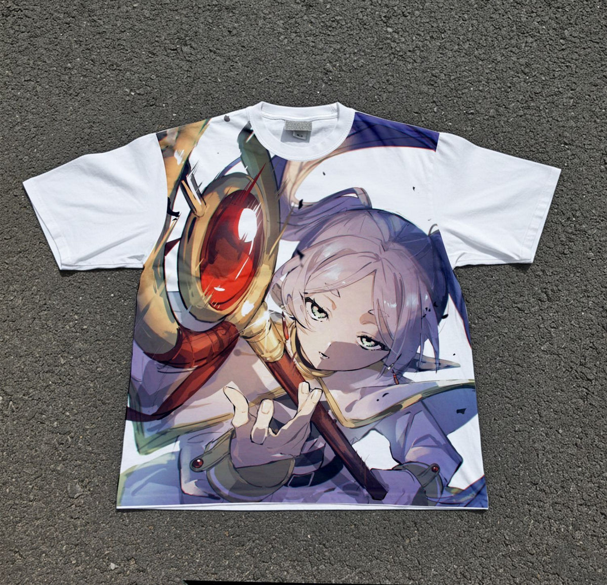 Elven Mage Staff Oversized T-Shirt