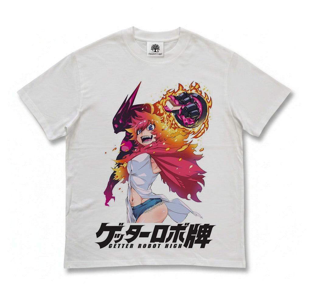 Flame Fist Mecha Girl T-Shirt