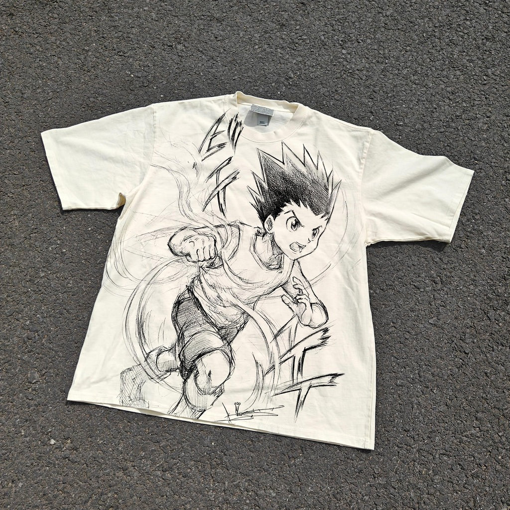 Gon Jajanken Sketch Oversized T-Shirt