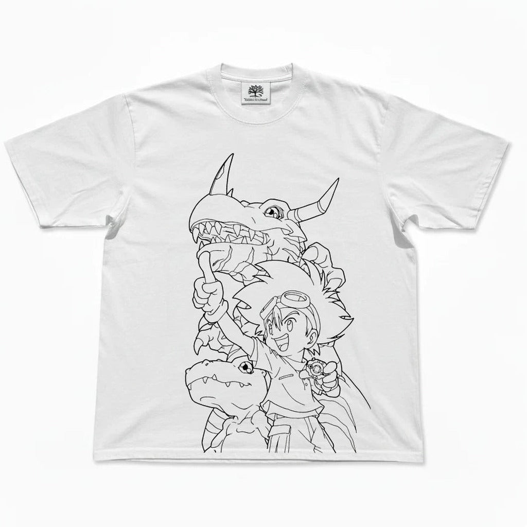 Greymon & Agumon Oversized T-Shirt