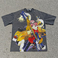 Haruko Scooter & Bass Oversized Washed T-Shirt