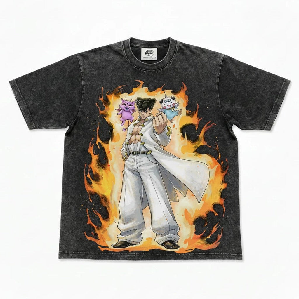 Hunter Knuckle Big Print Washed T-Shirt