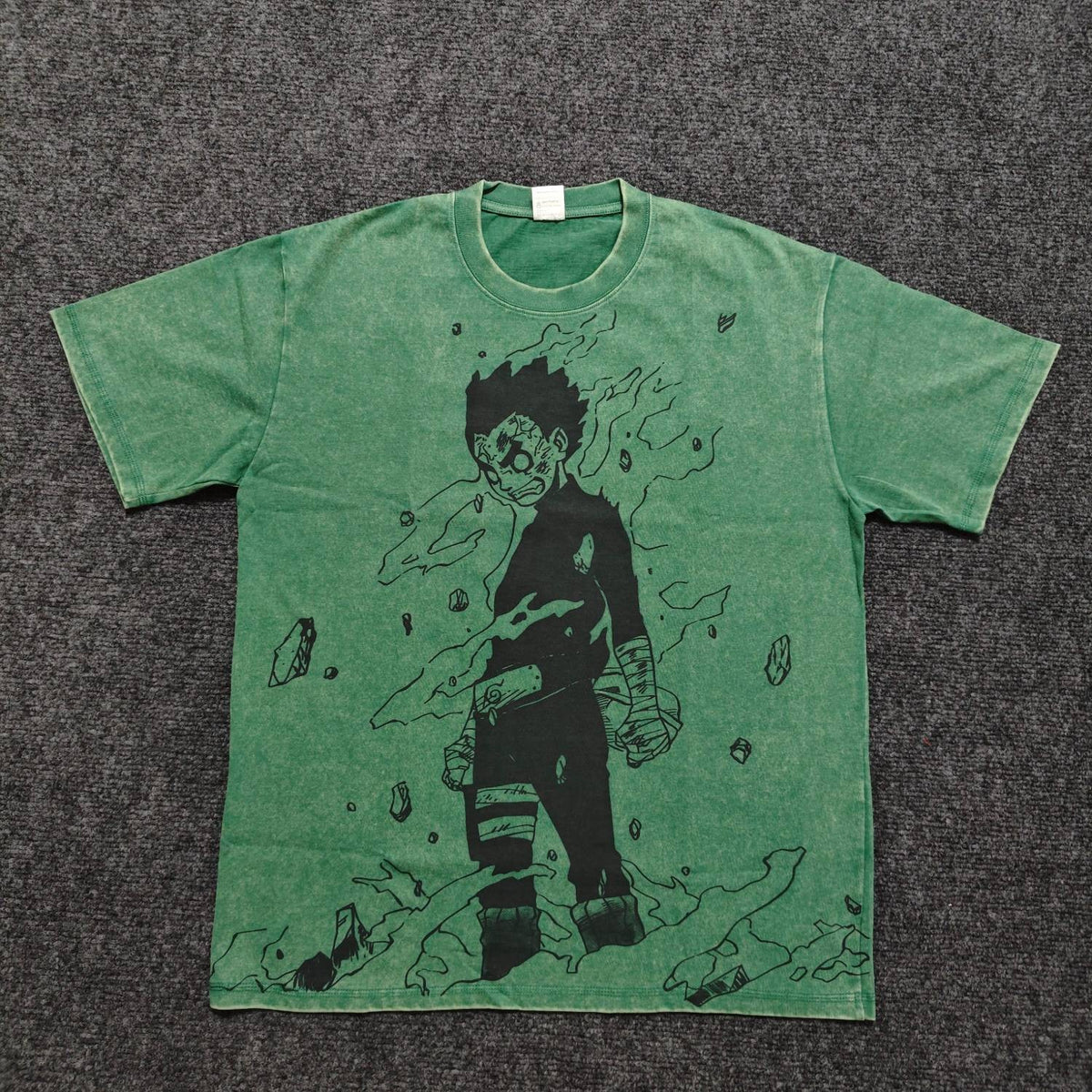 Ink Style Rock Lee Oversized Washed T-Shirt
