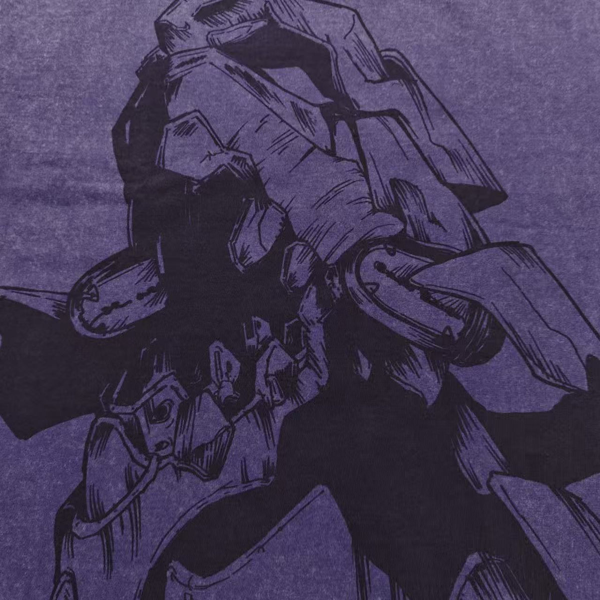 Real photo of the Ink Style Unit-01 Oversized Washed T-Shirt