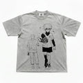 Killua Killer Instinct Manga Style Washed Oversized T-Shirt
