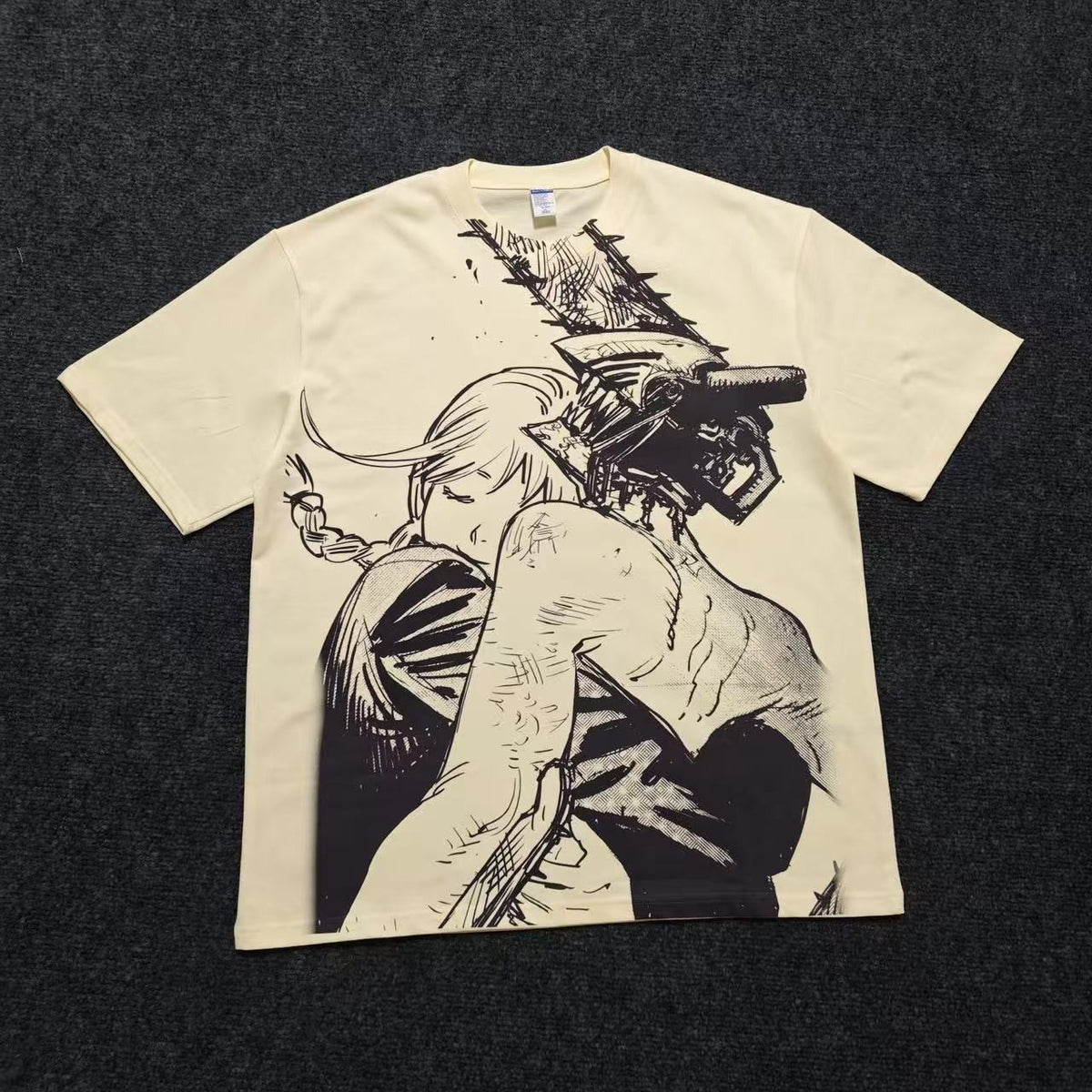 Makima & Chainsaw Devil Oversized T-Shirt