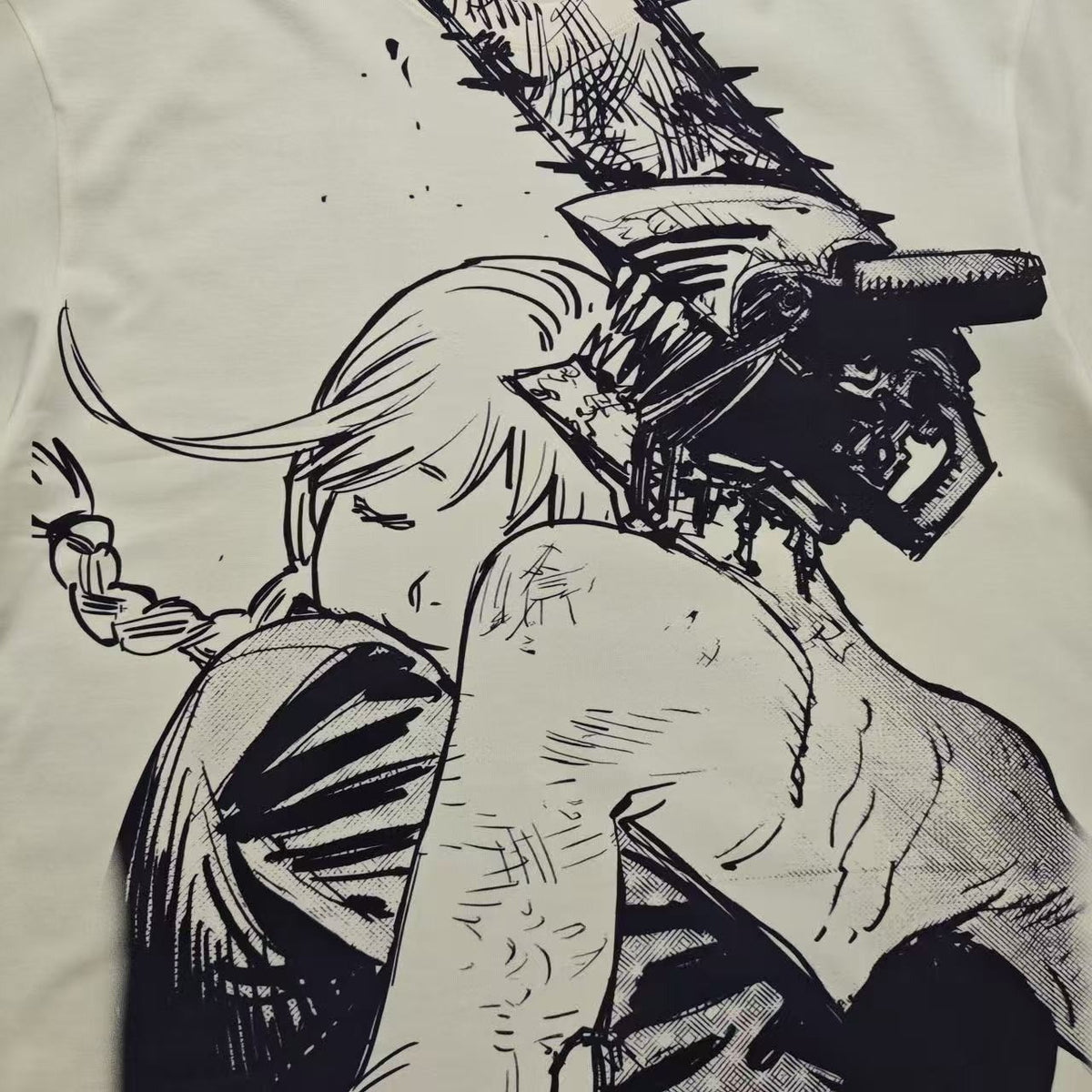 Makima & Chainsaw Devil Oversized T-Shirt
