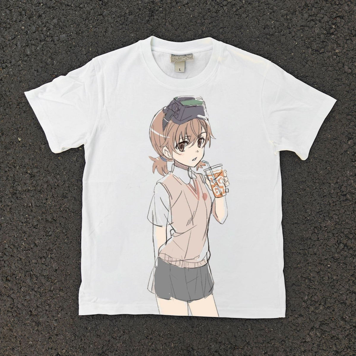 Misaka Goggles Sketch T-Shirt