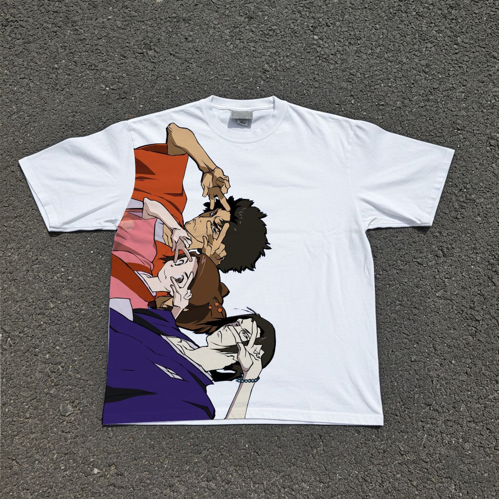 Mugen, Fuu & Jin Double Sided Oversized T-Shirt, front