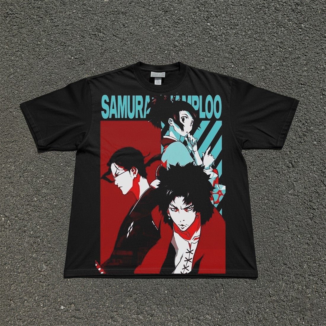 Mugen, Jin & Fuu Poster Oversized T-Shirt