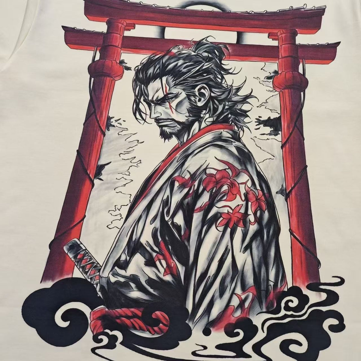 Musashi Oversized T-Shirt real photo close-up