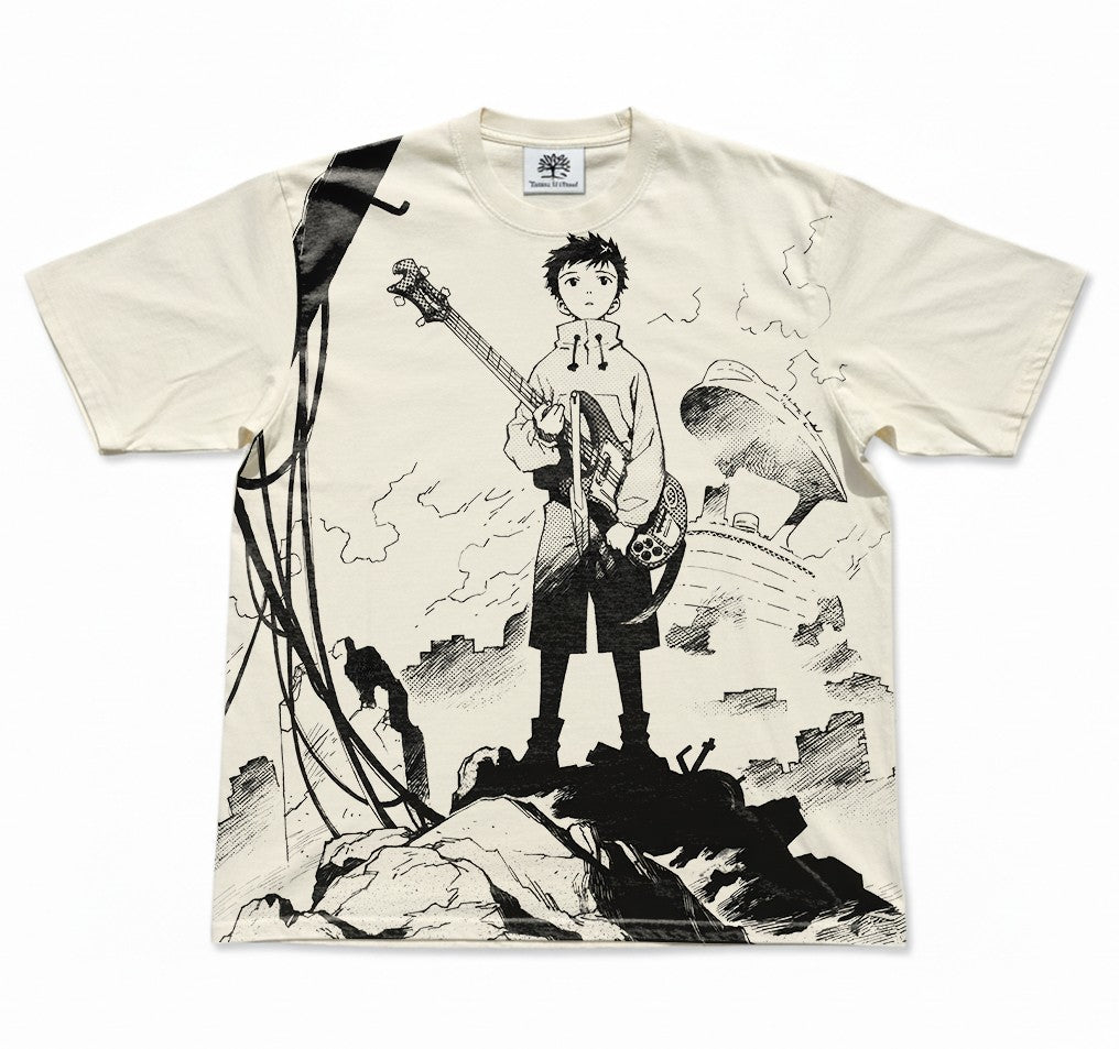 Naota Bass Wasteland Manga Oversized T-Shirt