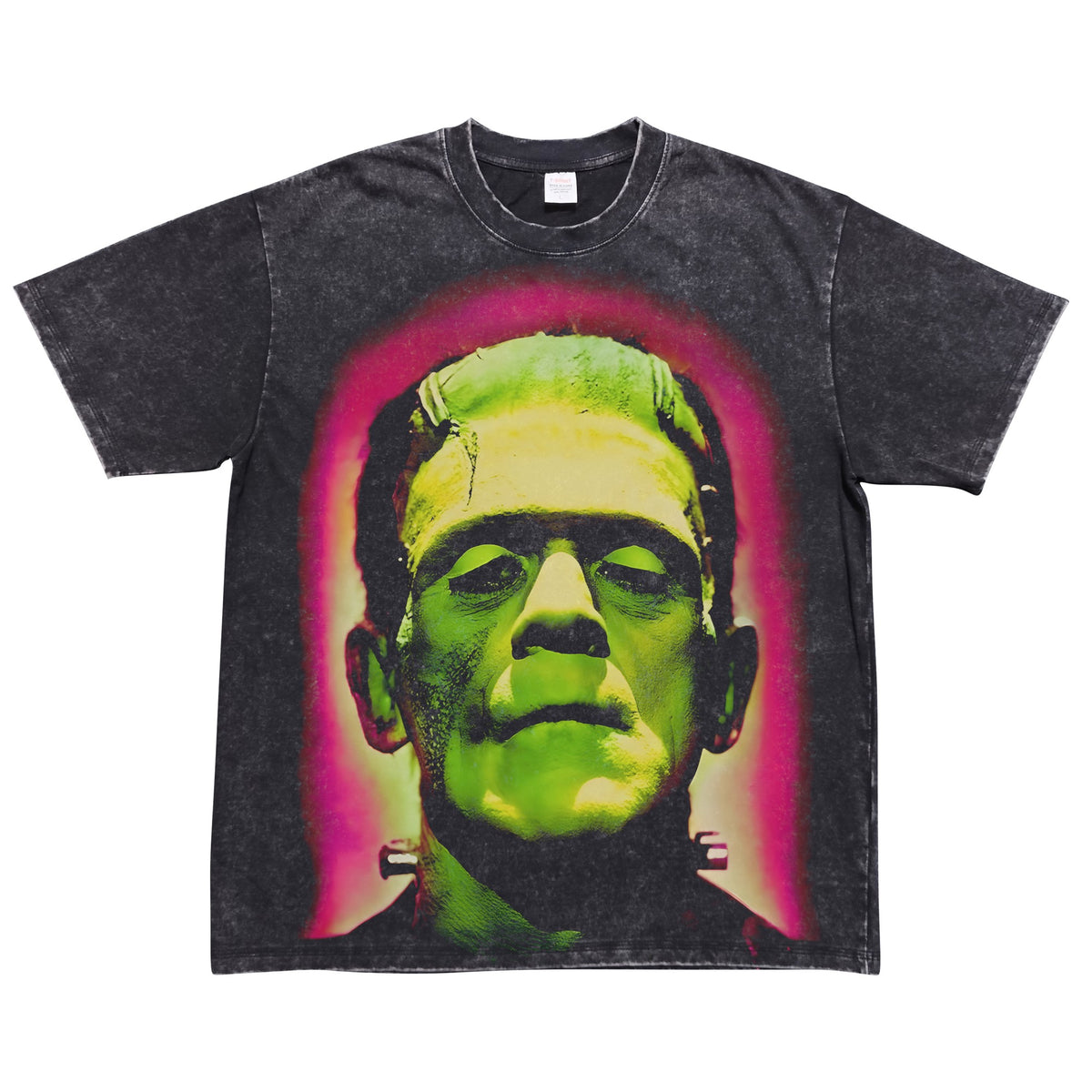 Neon Monster Portrait Oversized Washed T-Shirt