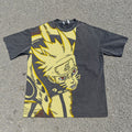 Nine-Tails Chakra Mode Oversized Washed T-Shirt