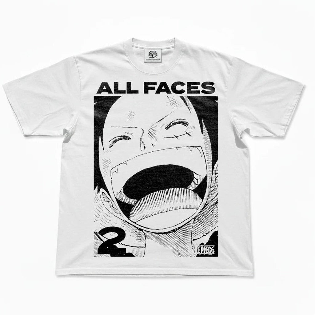 Pirate All Faces Graphic Print T-Shirt