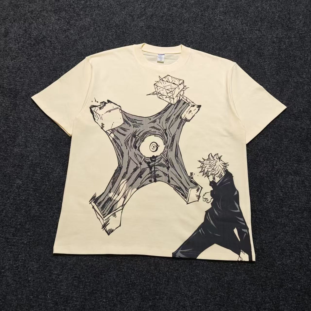 Prison Realm Oversized T-Shirt real photo