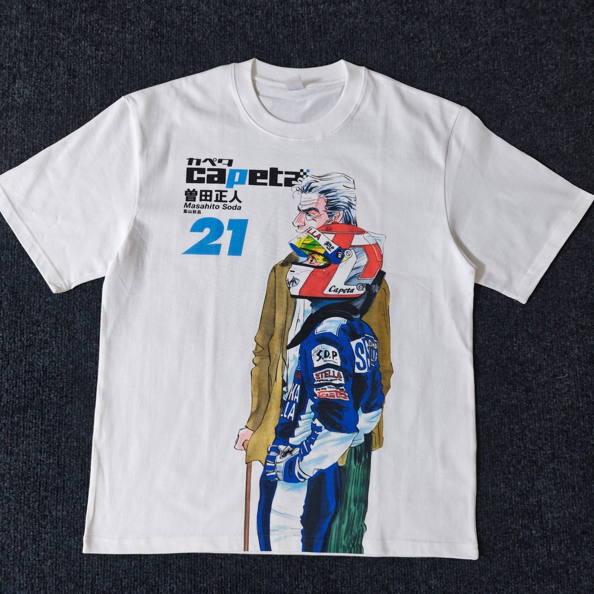 Real photo of the Japanese Racing Capeta Oversized T-Shirt
