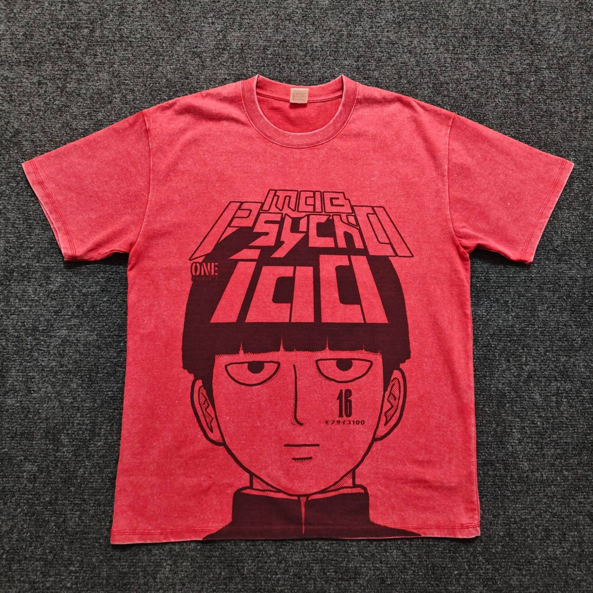 Real photo of the Shigeo Mob Oversized T-Shirt, design B