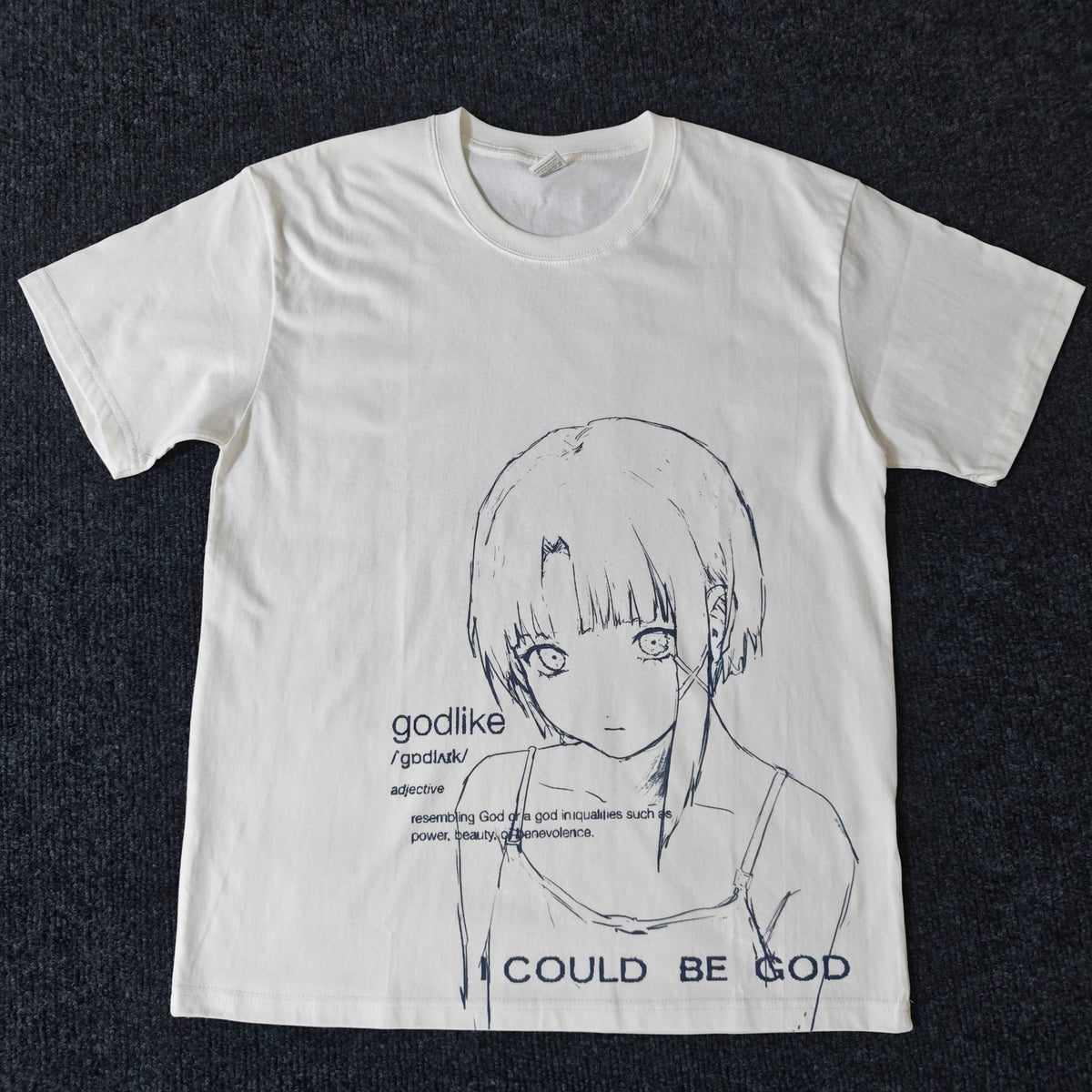 Real photo of the Serial Experiments Iwakura Rein Sketch Art T-Shirt