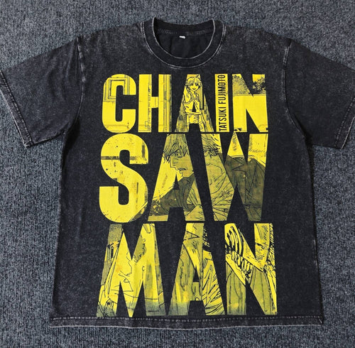 Real photo of the CSM Big Font Graphic Print Washed T-Shirt