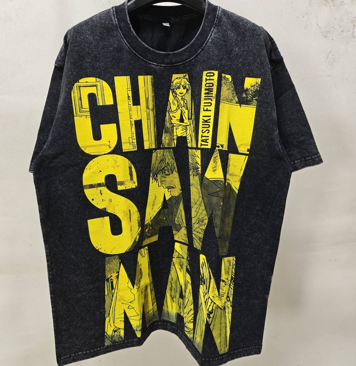 Real photo of the CSM Big Font Graphic Print Washed T-Shirt