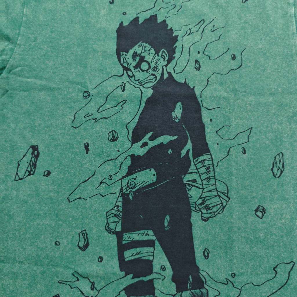 Real photo of the Ink Style Rock Lee Oversized Washed T-Shirt