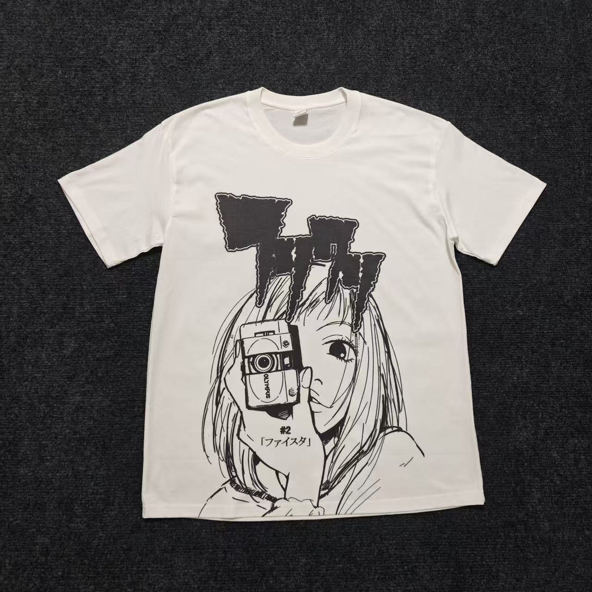 Real photo of the Mamimi Camera Manga Art T-Shirt