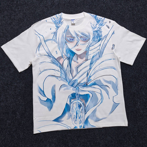 Real photo of the Rukia White Haze Oversized T-Shirt