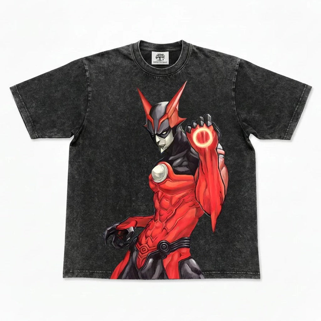Red Armor Hero Retro Washed T-Shirt