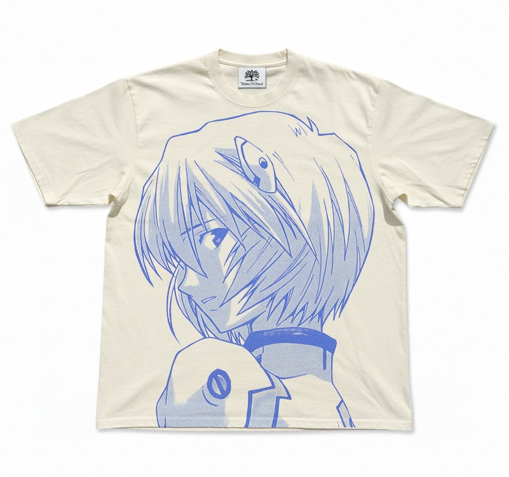 Rei Ayanami Blue Manga Oversized T-Shirt