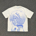 Rei Ayanami Blue Manga Oversized T-Shirt