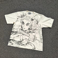 Rengoku Flame Ink Sketch Oversized T-Shirt