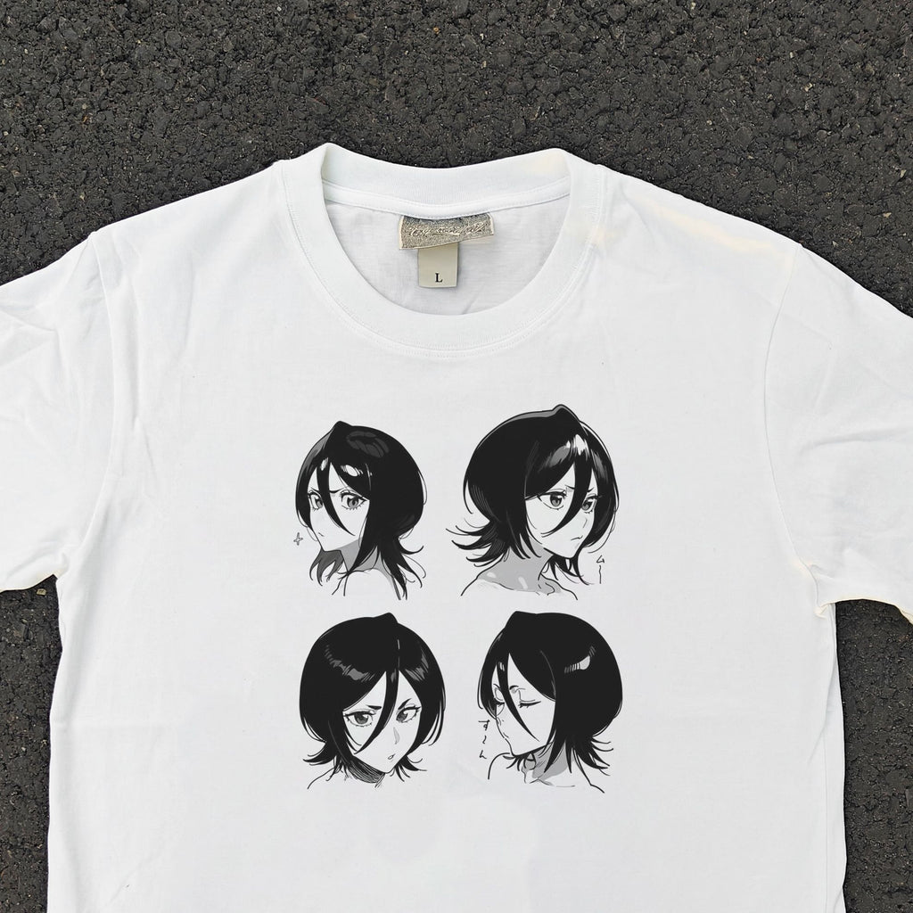 Rukia Four Moods T-Shirt, print detail