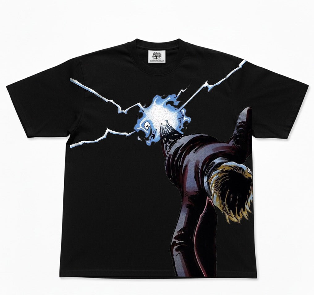 Sanji Diable Jambe Oversized T-Shirt black