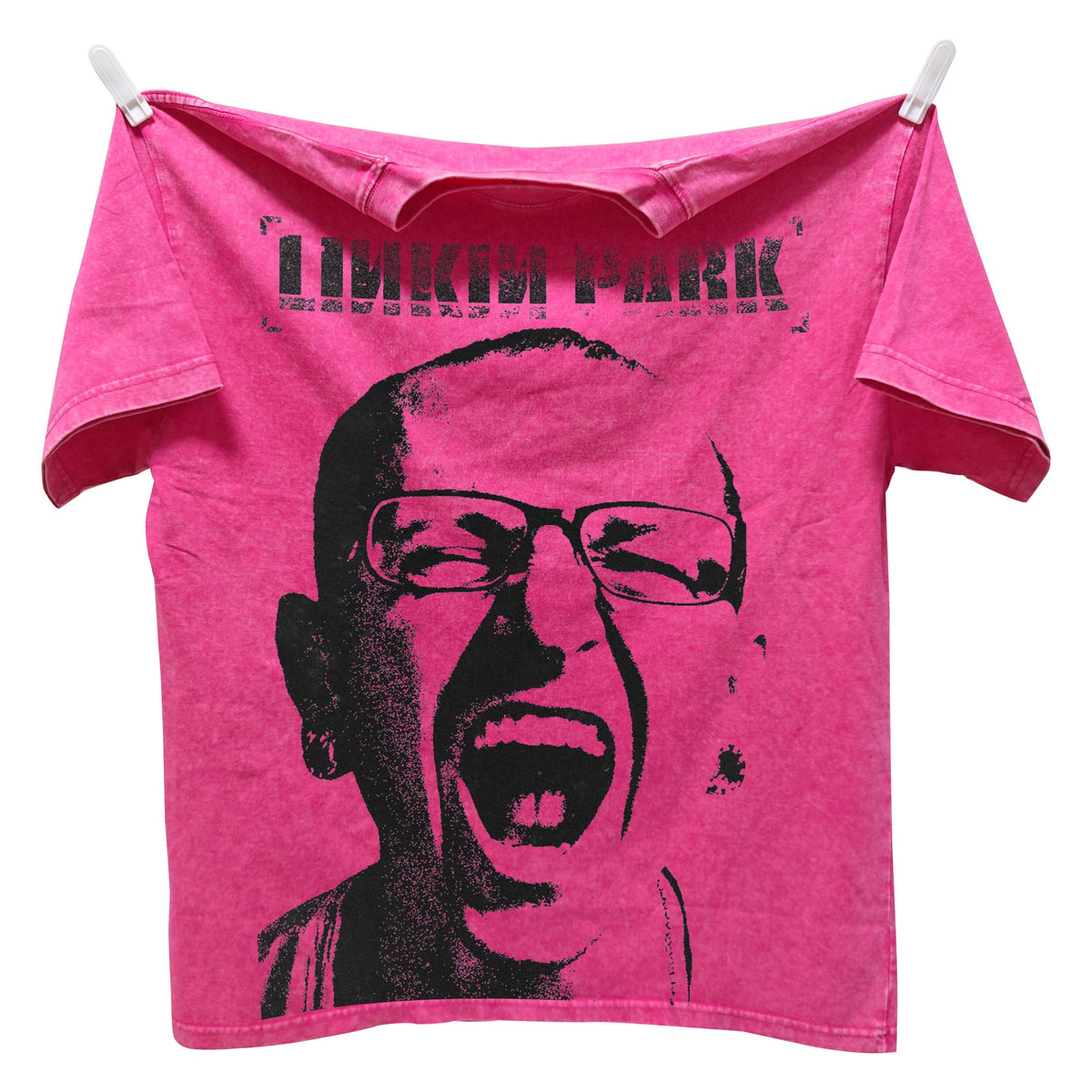 Real photo of the Scream Portrait Oversized Washed T-Shirt