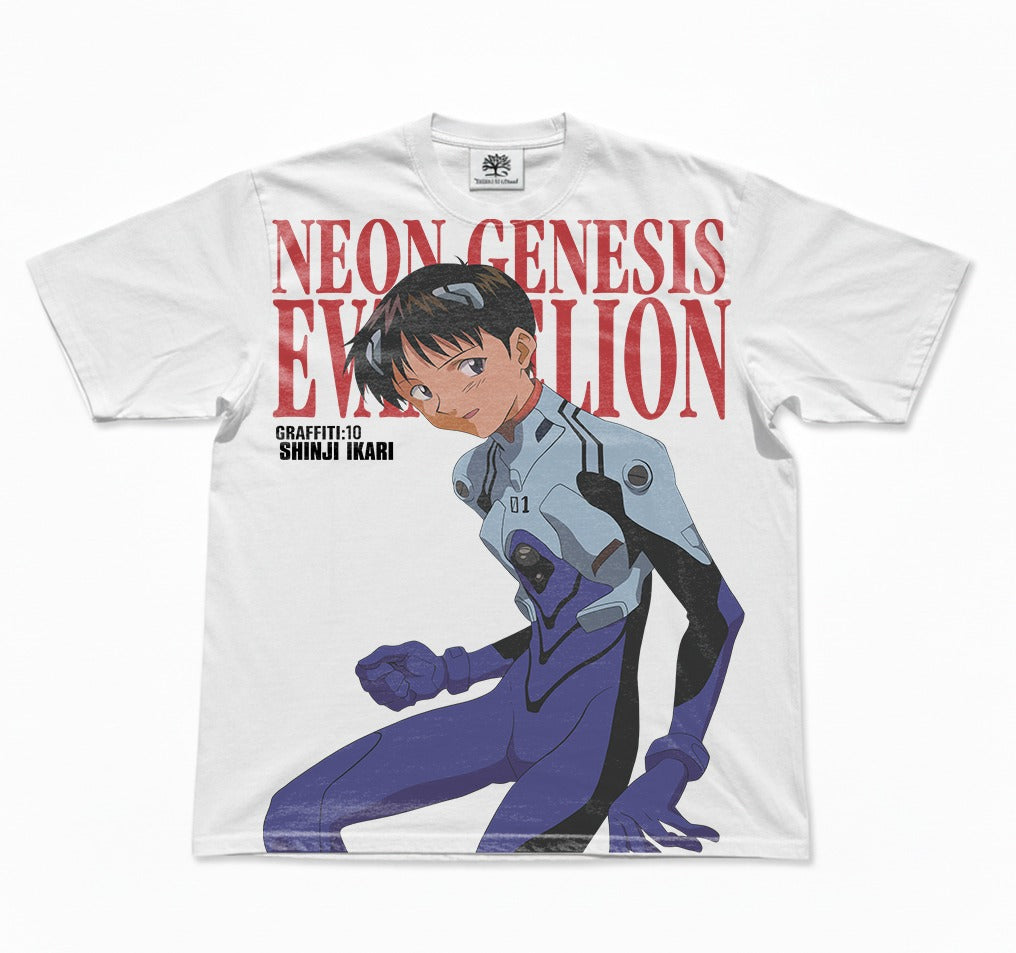 Shinji Plugsuit Graffiti Oversized T-Shirt