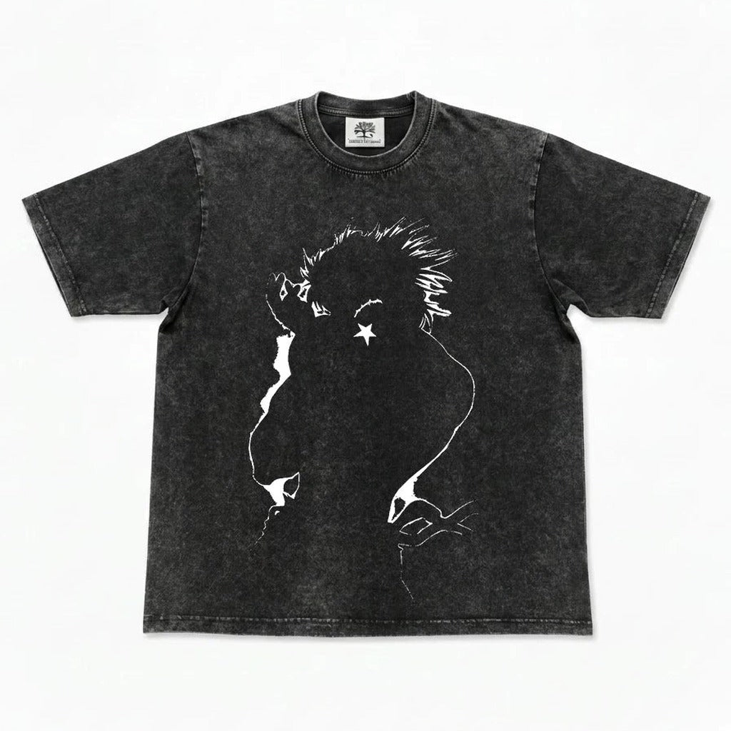 Star Mark Minimalist Sketch Art T-Shirt