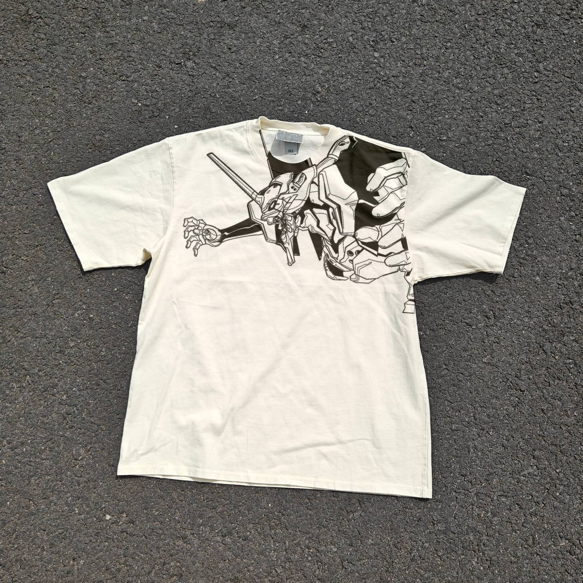 Unit-01 Line Art & Poster Double Sided Oversized T-Shirt, front