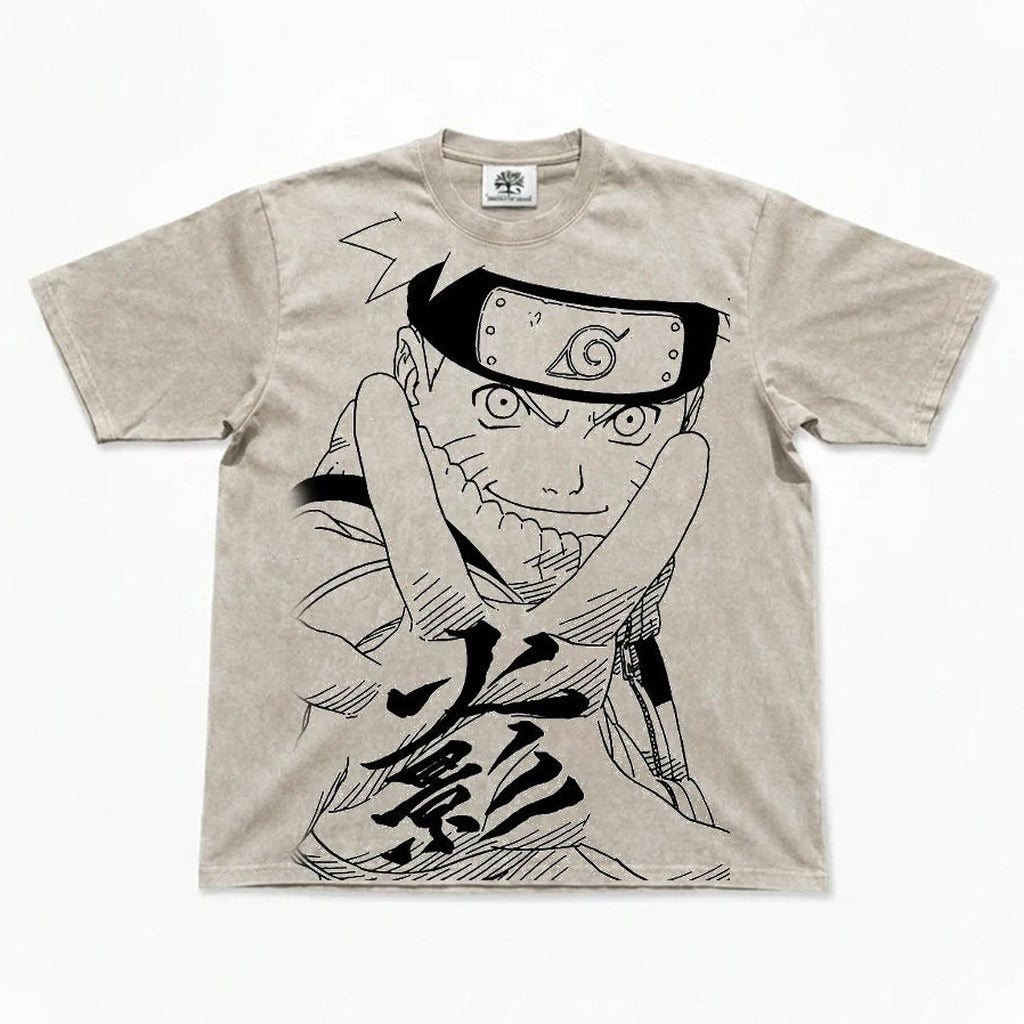 Uzumaki Manga Line Art Oversized T-Shirt