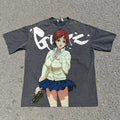 X-Gun Schoolgirl Oversized Washed T-Shirt