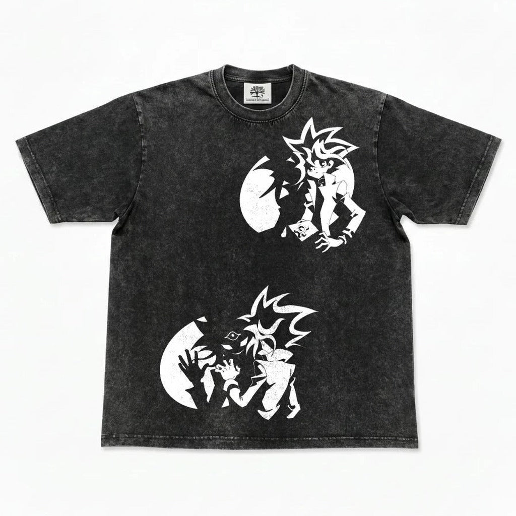Yugi & Yami Minimal Washed T-Shirt