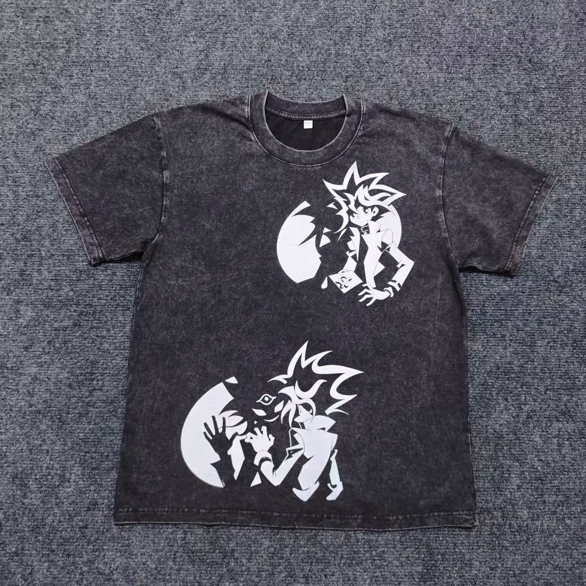 Yugi & Yami Minimal Washed T-Shirt