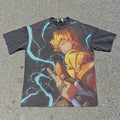 Zenitsu Lightning Draw Oversized Washed T-Shirt