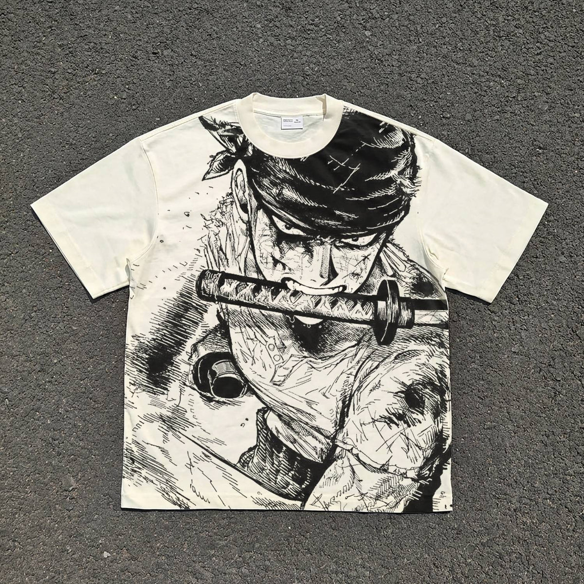 Zoro Santoryu Manga Oversized T-Shirt